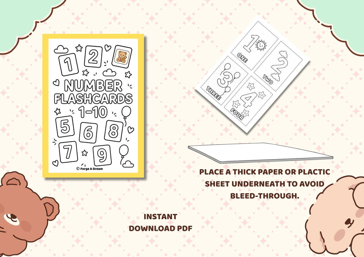 Numbers 1–10 Flashcards | Printable PDF