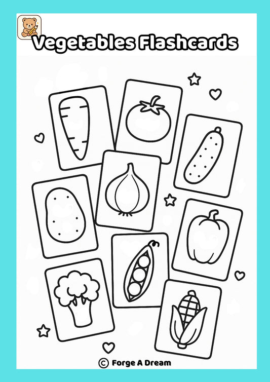 Vegetables Flashcards | Printable PDF