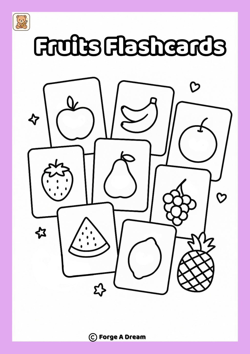 Fruit Flashcards |Printable PDF