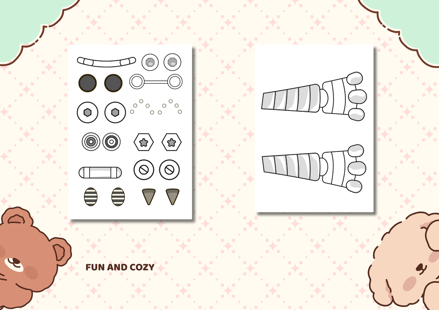 Robot Mega Bundle | 2 Build Your Own Robot Activity Books (Printable PDF Set)