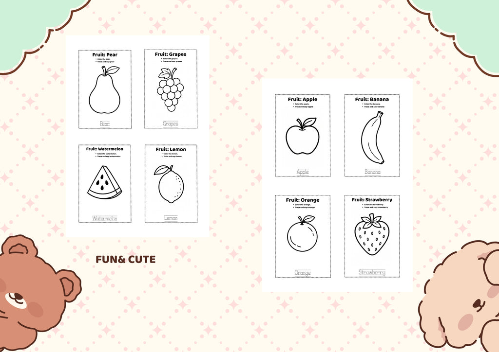 Fruit Flashcards |Printable PDF