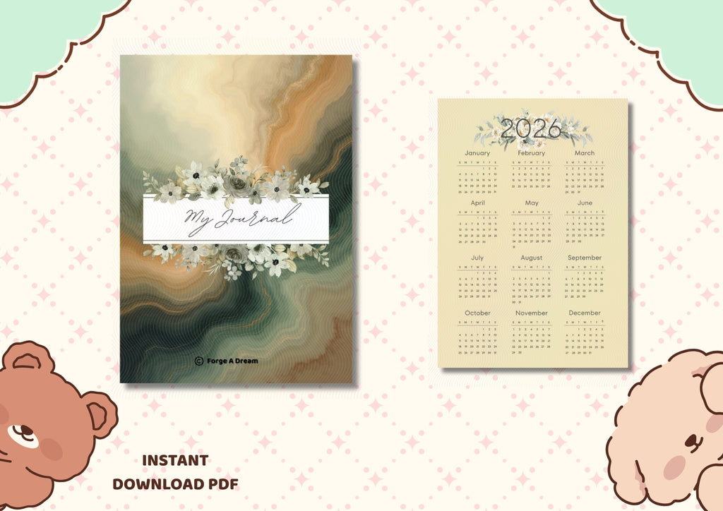 My Journal 2026 | Simple A4 Printable Journal & Calendar (21 Pages)