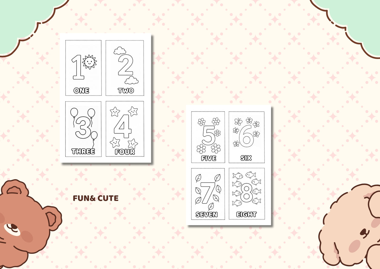 Numbers 1–10 Flashcards | Printable PDF
