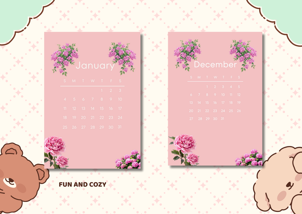 My Journal 2026 | Pink Simple A4 Printable Journal & Calendar (21 Pages)